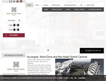 Tablet Screenshot of hotel-gran-carlina.com